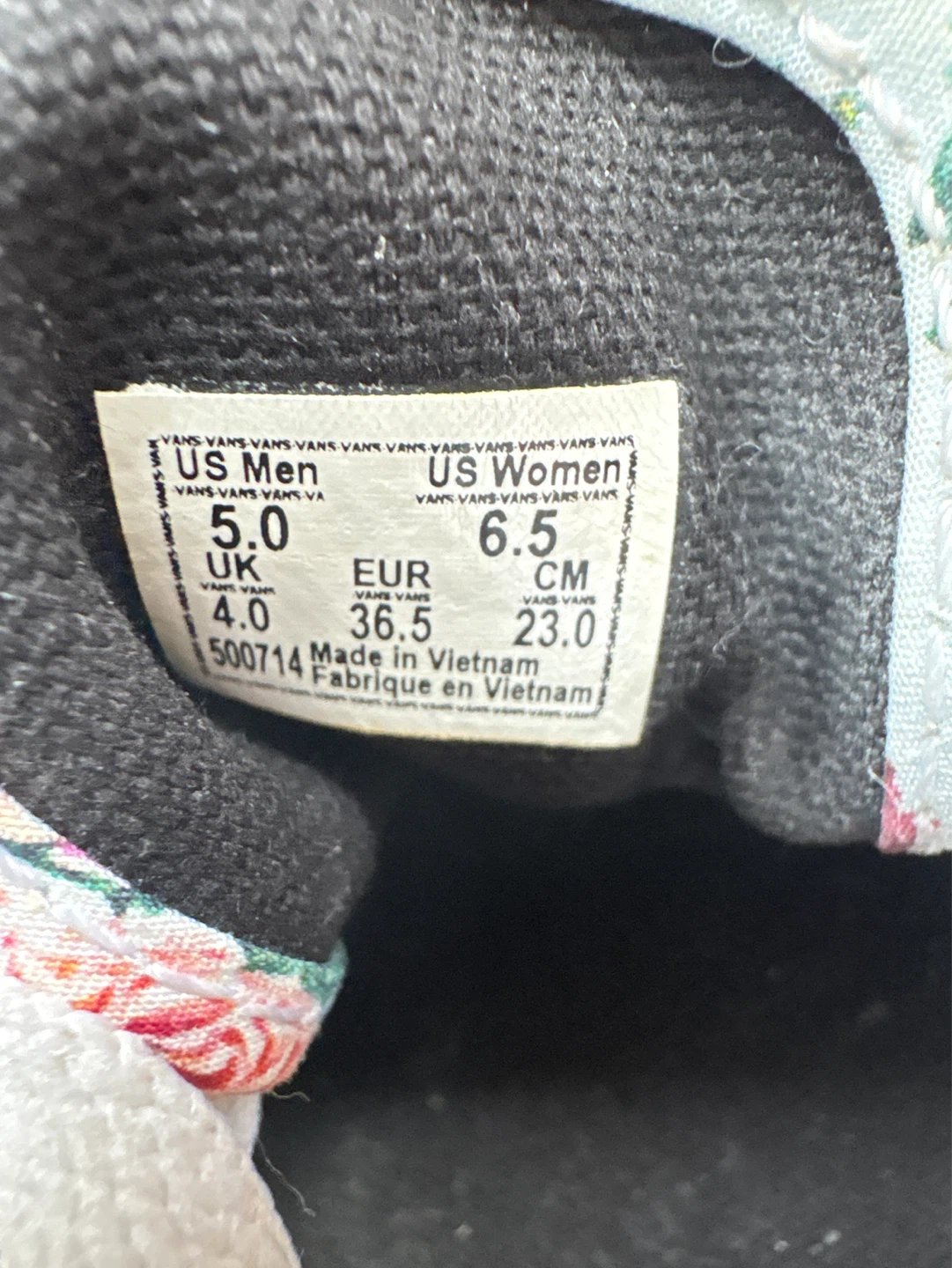 Vans Floral Print Lace-Up Sneakers - photo 3
