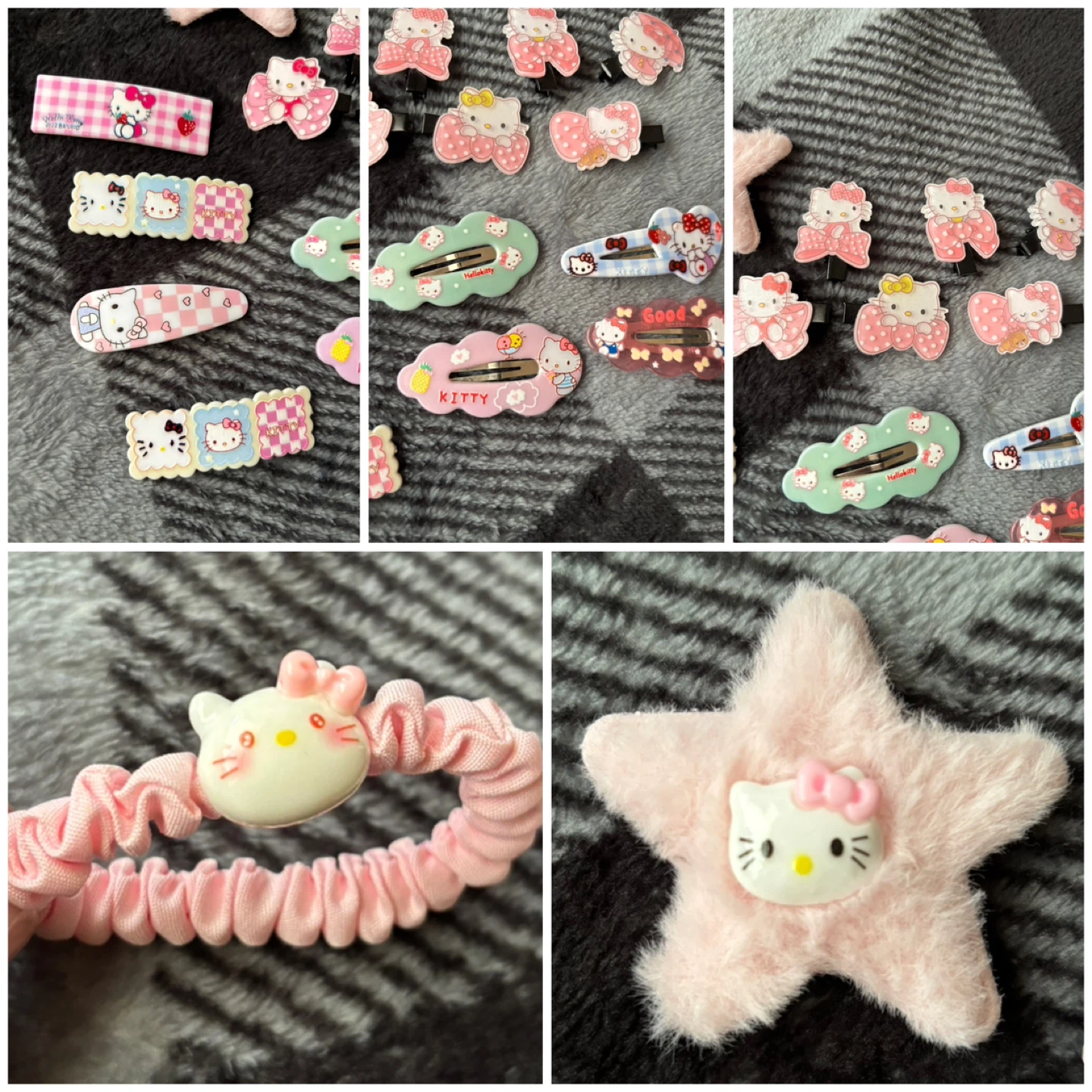 Hello Kitty - Hair Clips & Scrunchie Set
