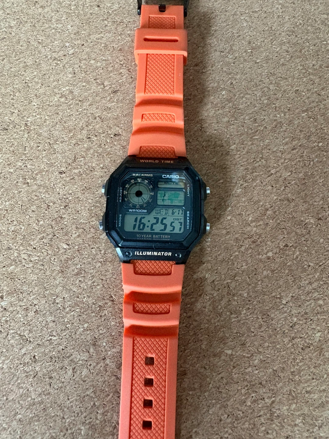 Casio AE-1200WH Digital Watch Orange - photo 2