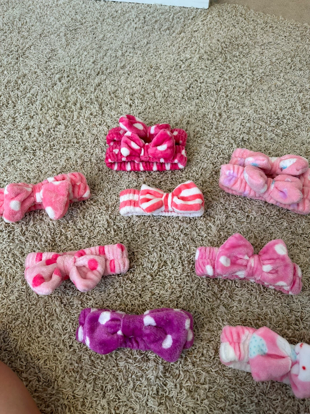 Fluffy Headbands - Set of 7