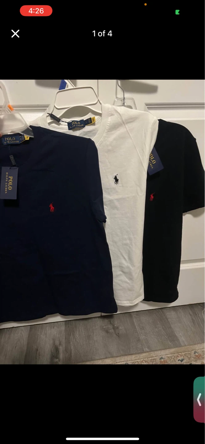 Polo Ralph Lauren T-Shirts (Navy, White, Black) - Size M