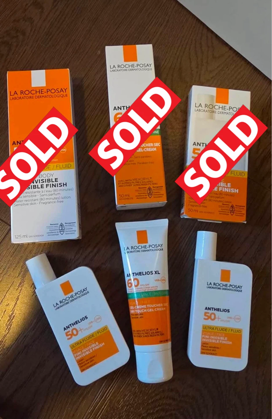 La Roche-Posay Anthelios Sunscreen Lot (50+ and XL 60)
