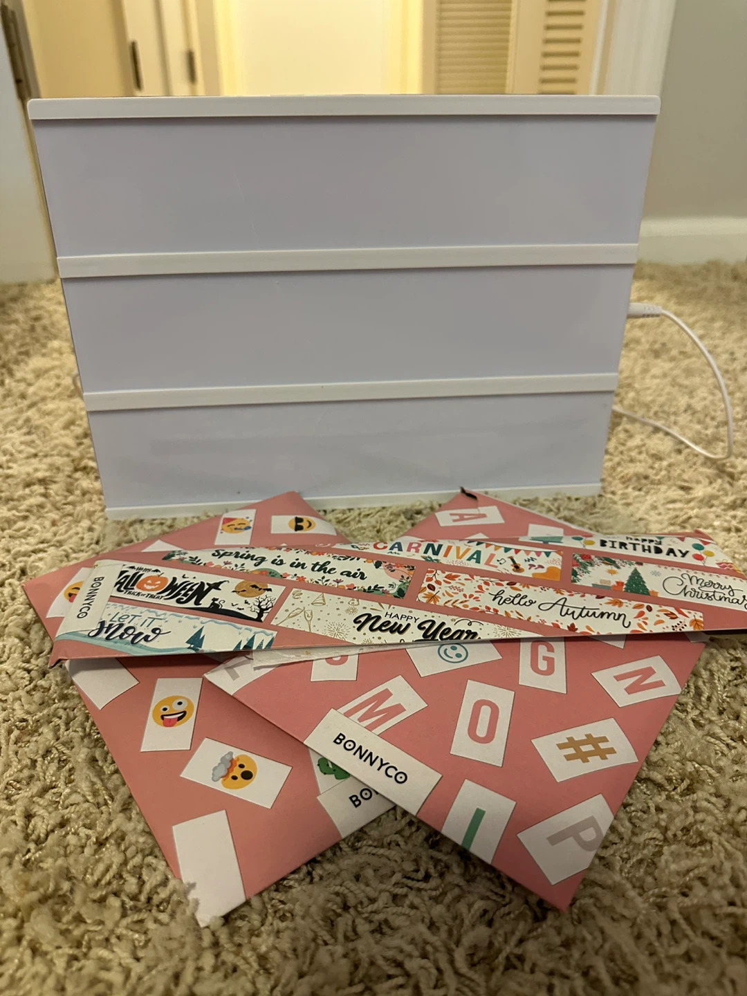 BONNYCO Lightbox with Message Inserts
