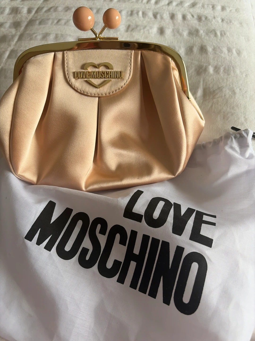 Love Moschino Clutch Bag with Chain