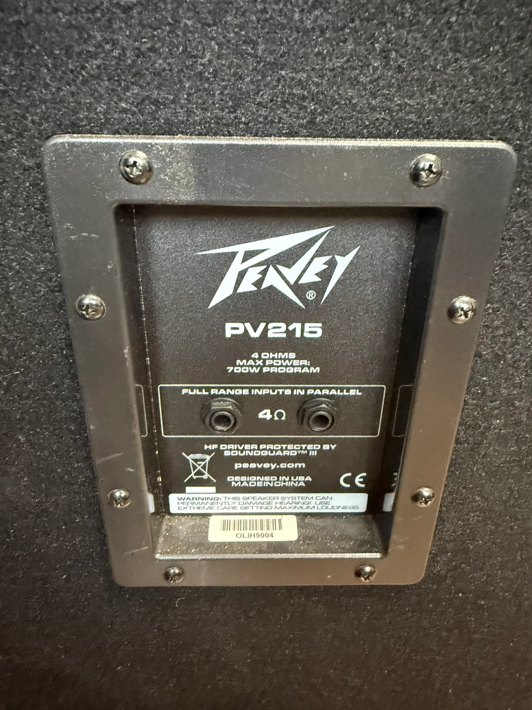 Peavey PV215 15" 2-Way Loudspeaker PA Speakers (Pair) - photo 3