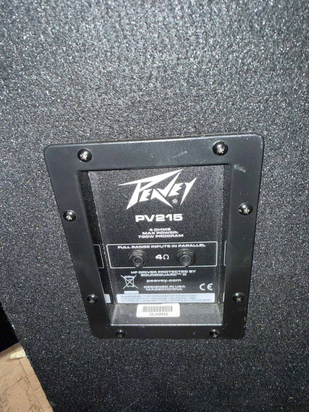 Peavey PV215 15" 2-Way Loudspeaker PA Speakers (Pair) - photo 2