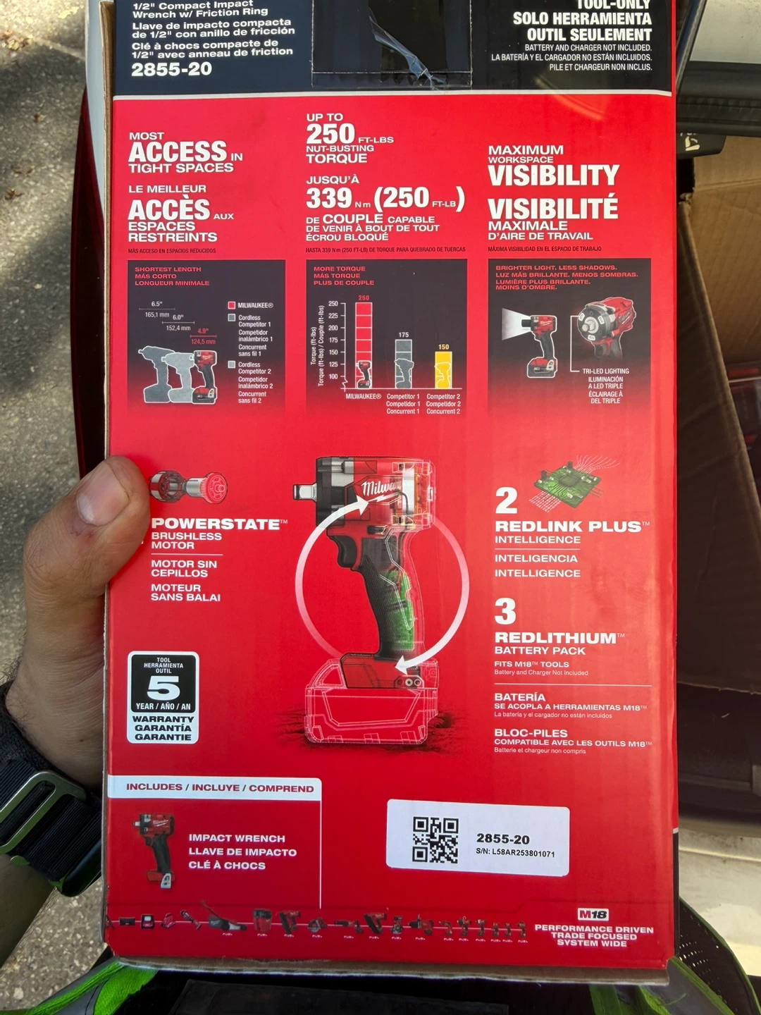 Milwaukee M18 FUEL 1/2" High Torque Impact Wrench - photo 2