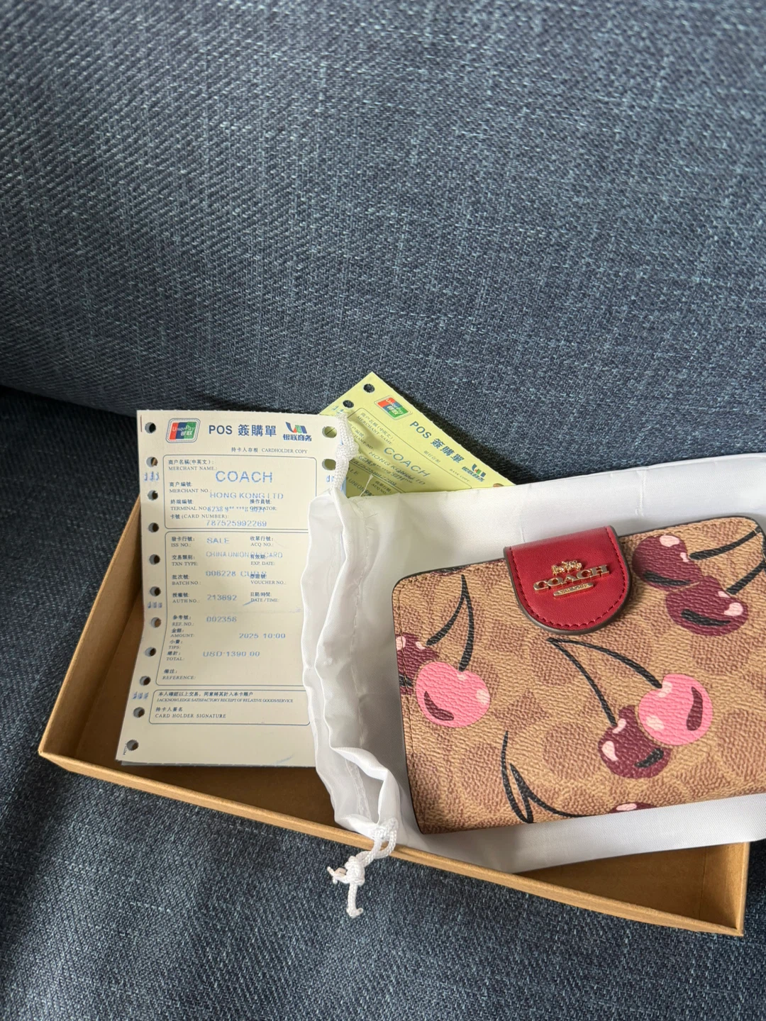 Coach Cherry Print Wallet - photo 2