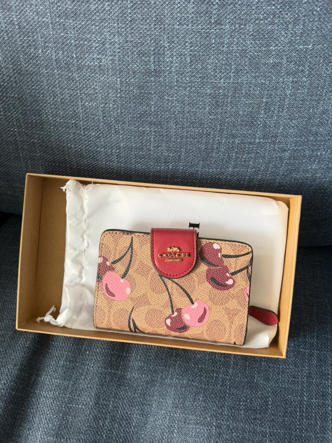 Coach Cherry Print Wallet