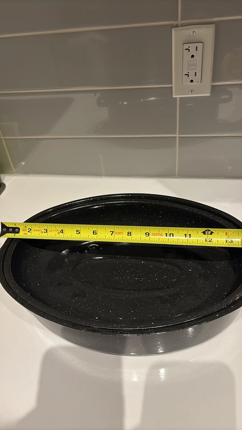 Roasting Pan - Black Speckled - photo 2