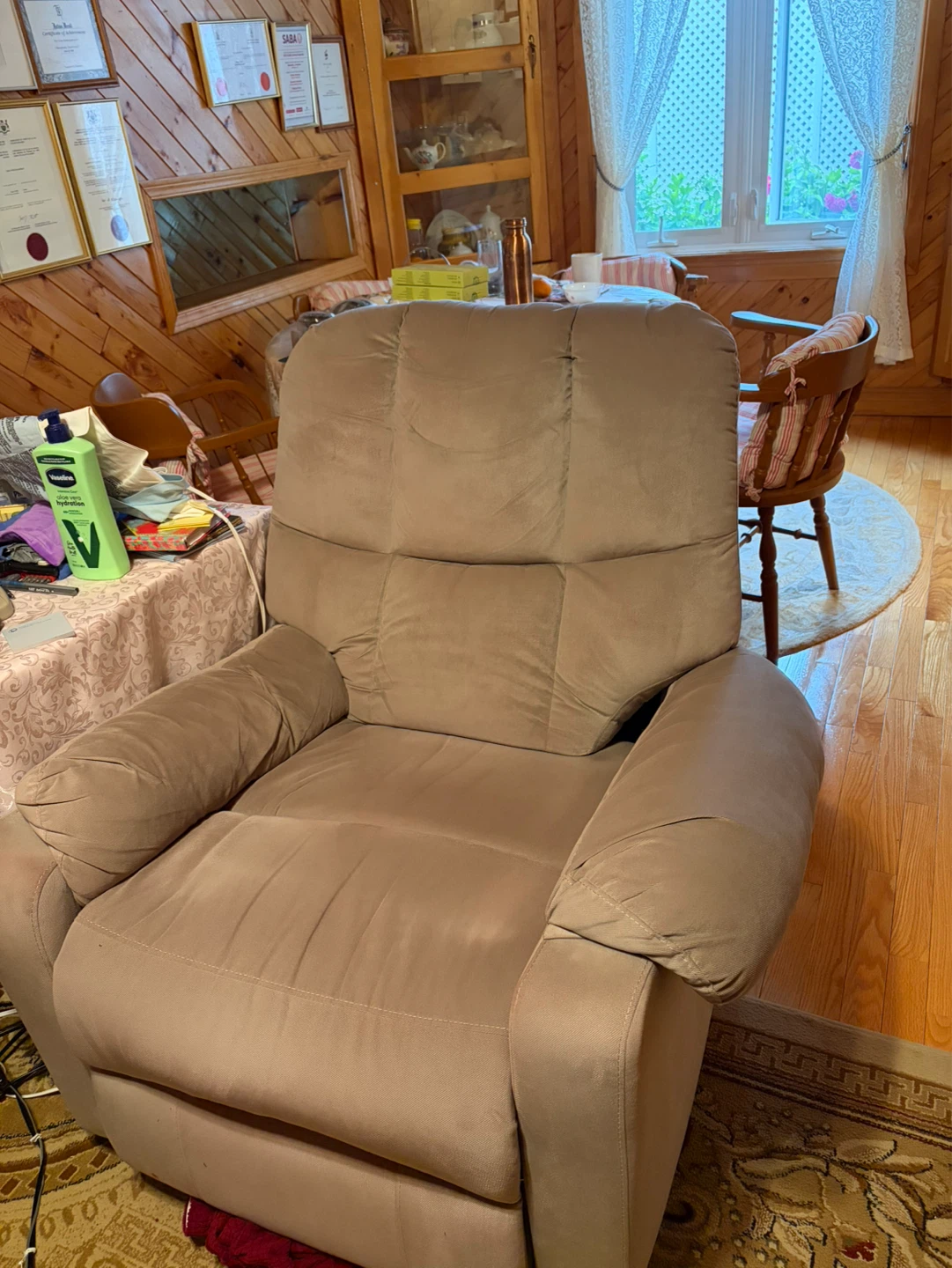 Taupe Micro Suede Sofa SET Loveseat & Recliner Armchair ⚽️ - photo 3