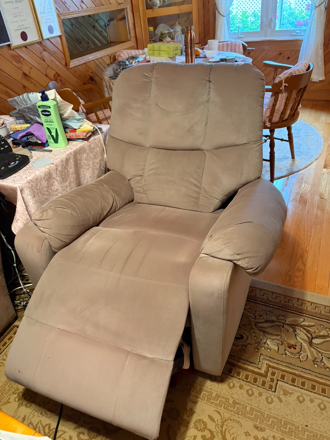 Taupe Micro Suede Sofa SET Loveseat & Recliner Armchair ⚽️ - photo 4