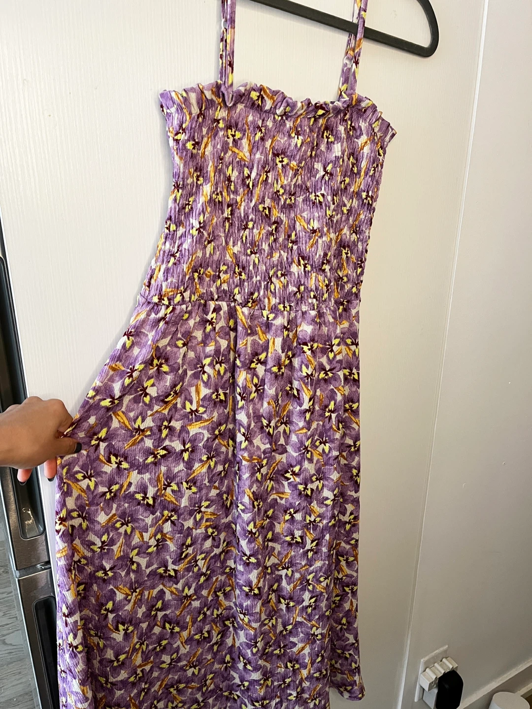 H&M Purple Floral Midi Dress (L)⚽️ - photo 4
