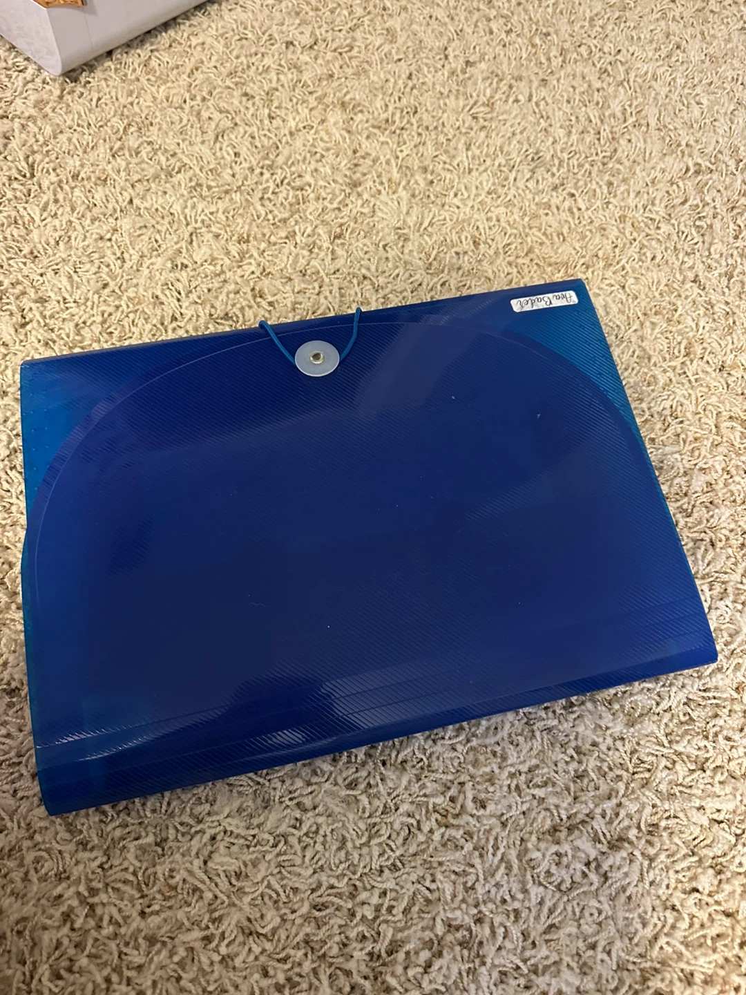 Blue Accordion File Folder