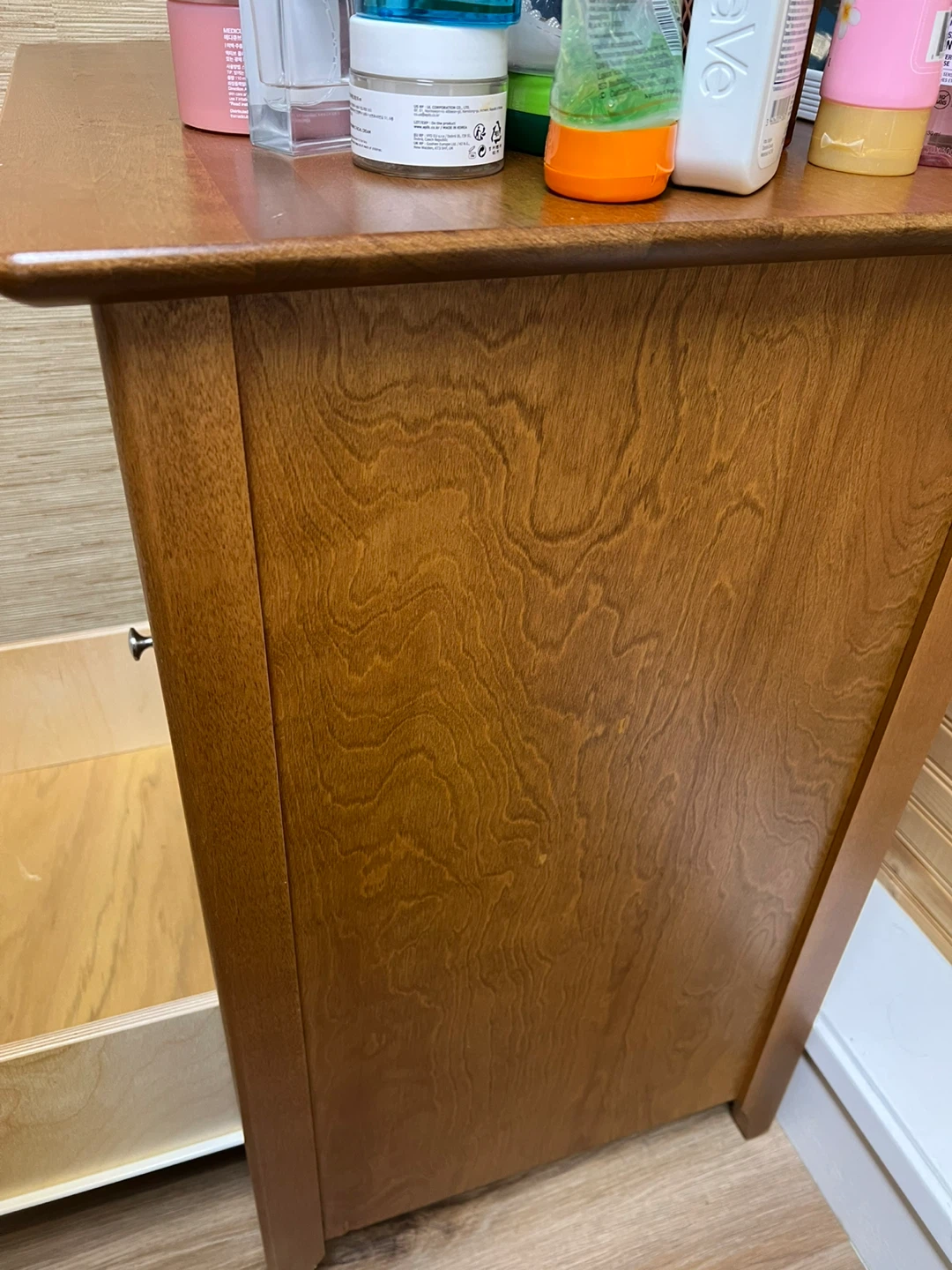 Wooden Nightstand with 2 Drawers - photo 5