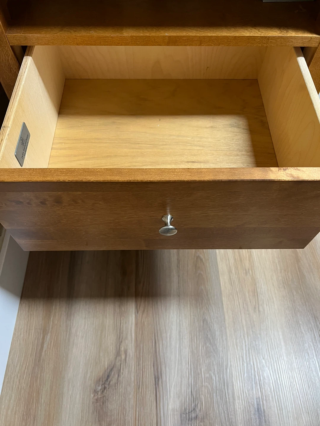 Wooden Nightstand with 2 Drawers - photo 3