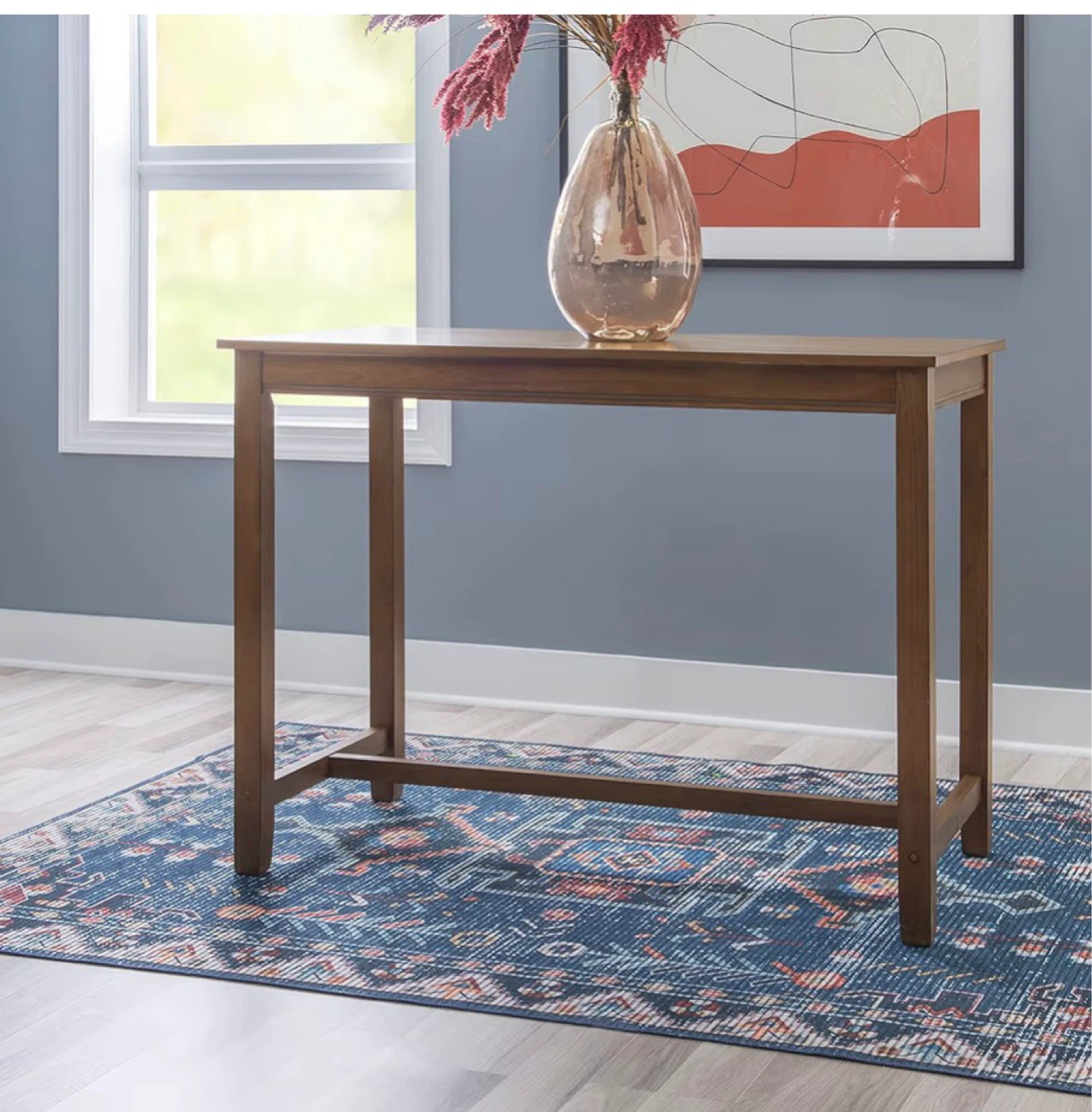 Rustico Counter Height Table - 47.25" L x 23.75" W x 36" H