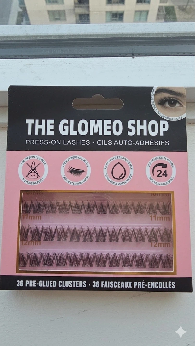 The Glomeo Shop Press-On Lashes - 36 Pre-Glued Clusters
