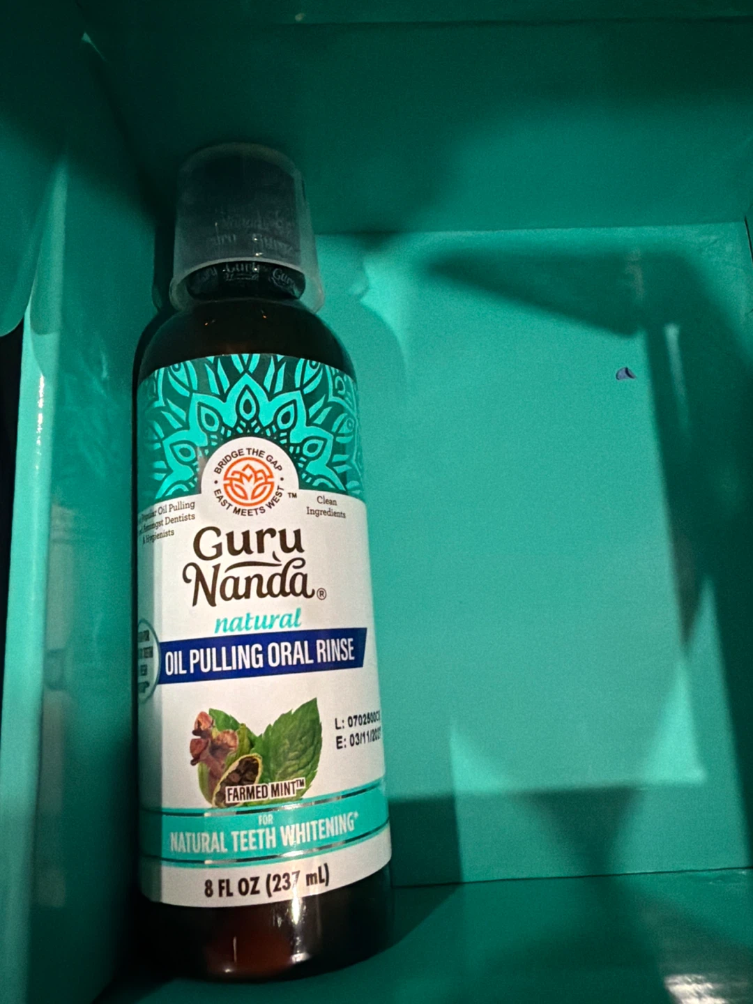Guru Nanda Natural Oil Pulling Oral Rinse - Farmed Mint