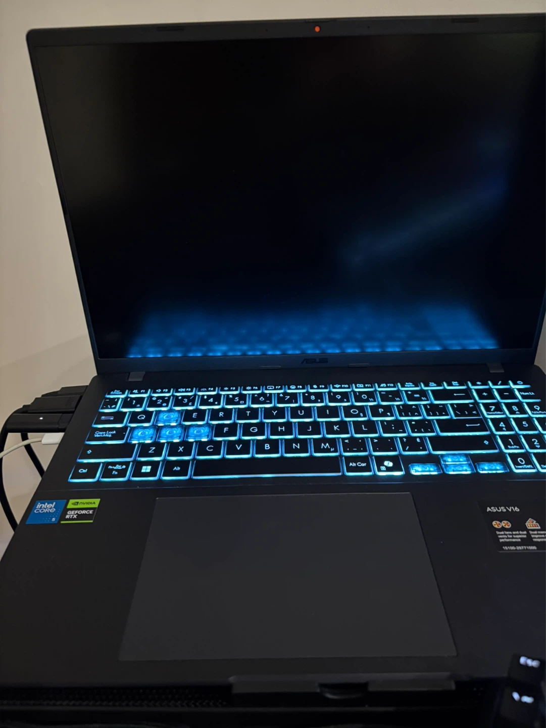 ASUS V16 Laptop with Intel Core and NVIDIA GeForce RTX