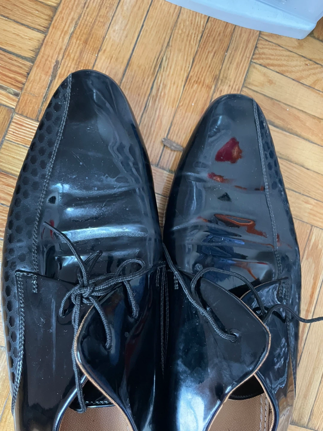 Men's Black Patent Leather Dress Shoes ⚽️ - photo 3