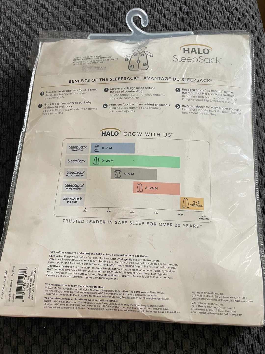 ⚽️ HALO SleepSack XL (18-24 Months) Wearable Blanket - photo 3