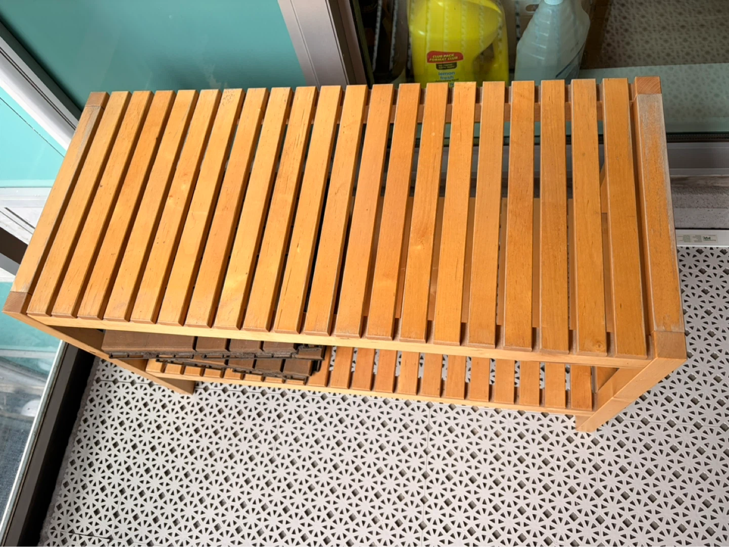 IKEA Wooden Shoe Rack Bench - photo 3