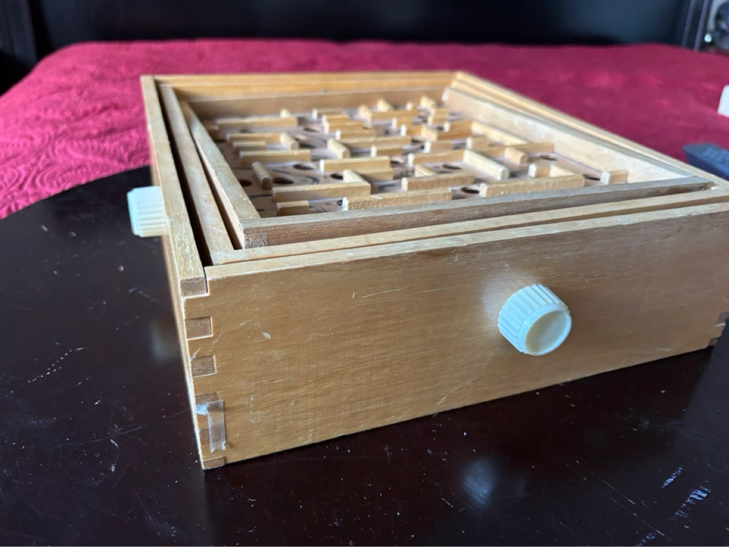 Wooden Marble Maze Game