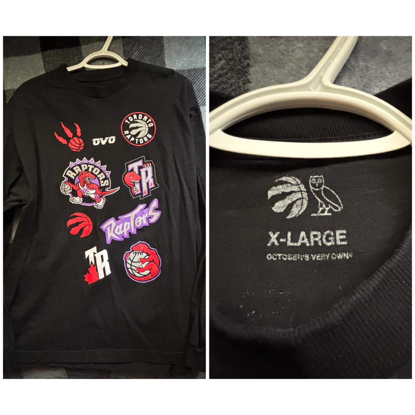 OVO/Toronto Raptors - Long Sleeve Shirt - *Size Men XL*