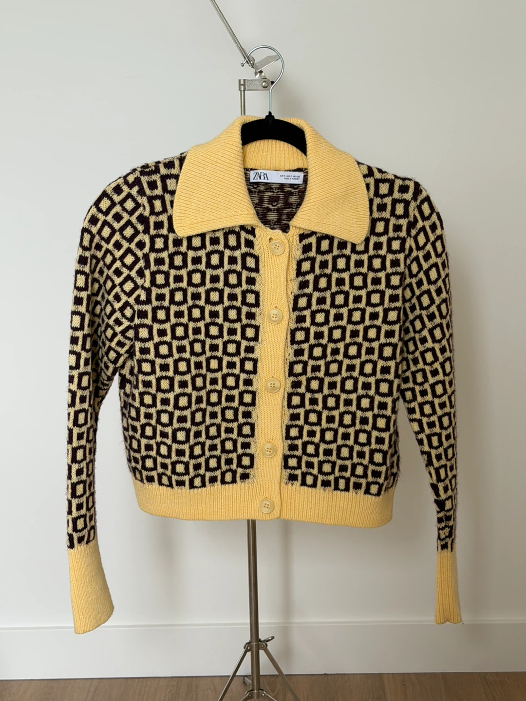 ZARA Geometric Jacquard Knit Sweater