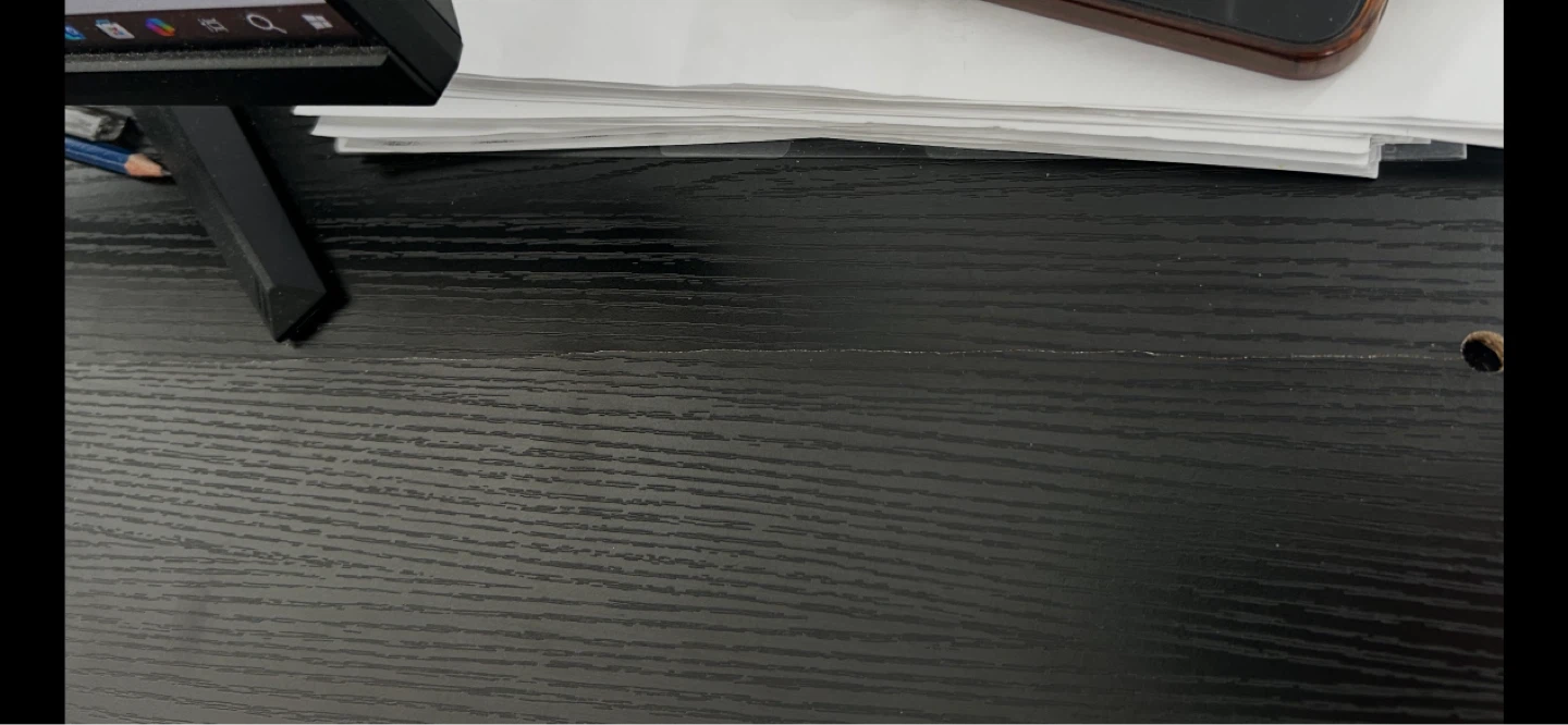 Black L-Shaped Computer Desk - photo 2