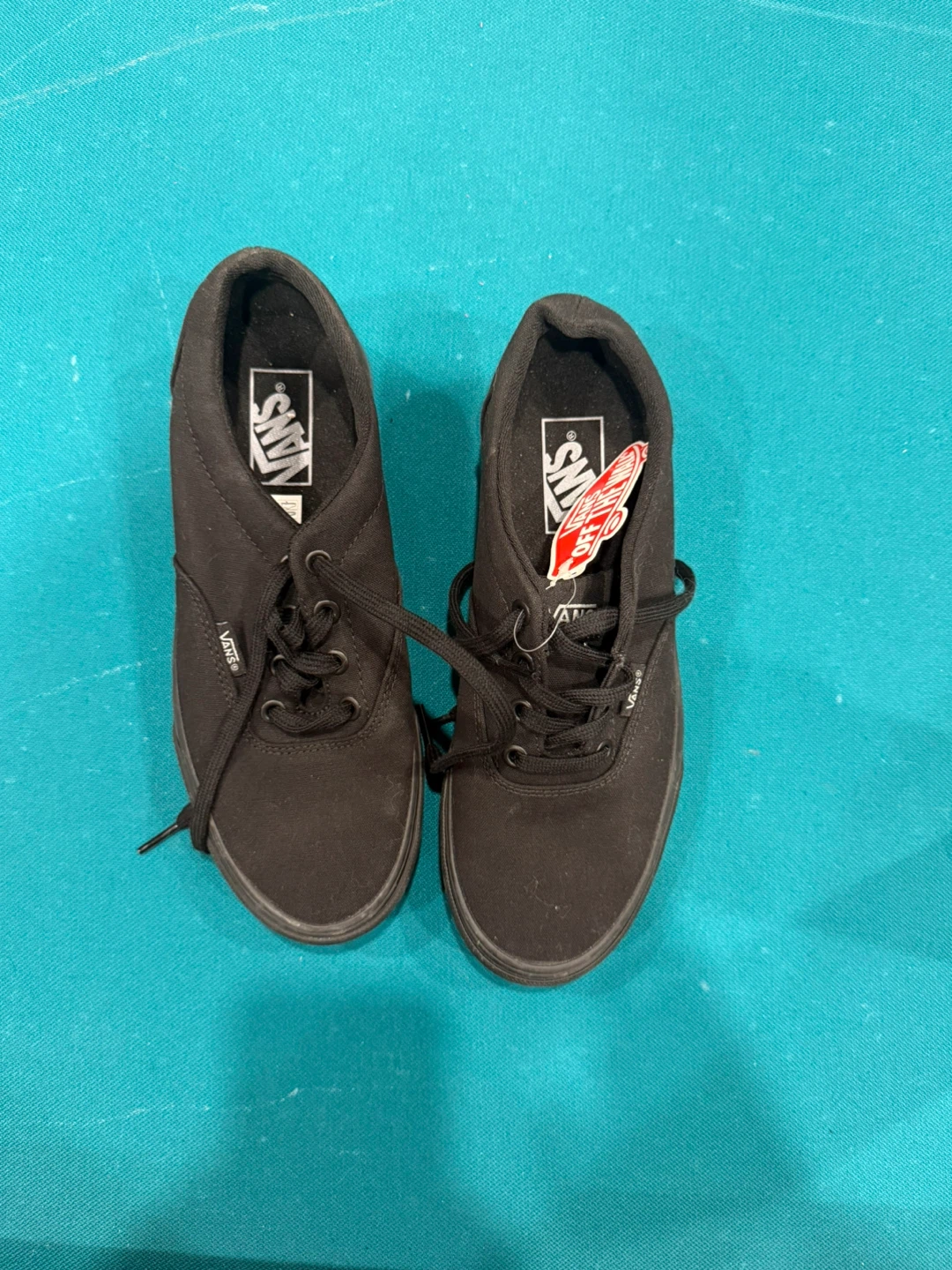 Vans Off The Wall Black Canvas Shoes - photo 2