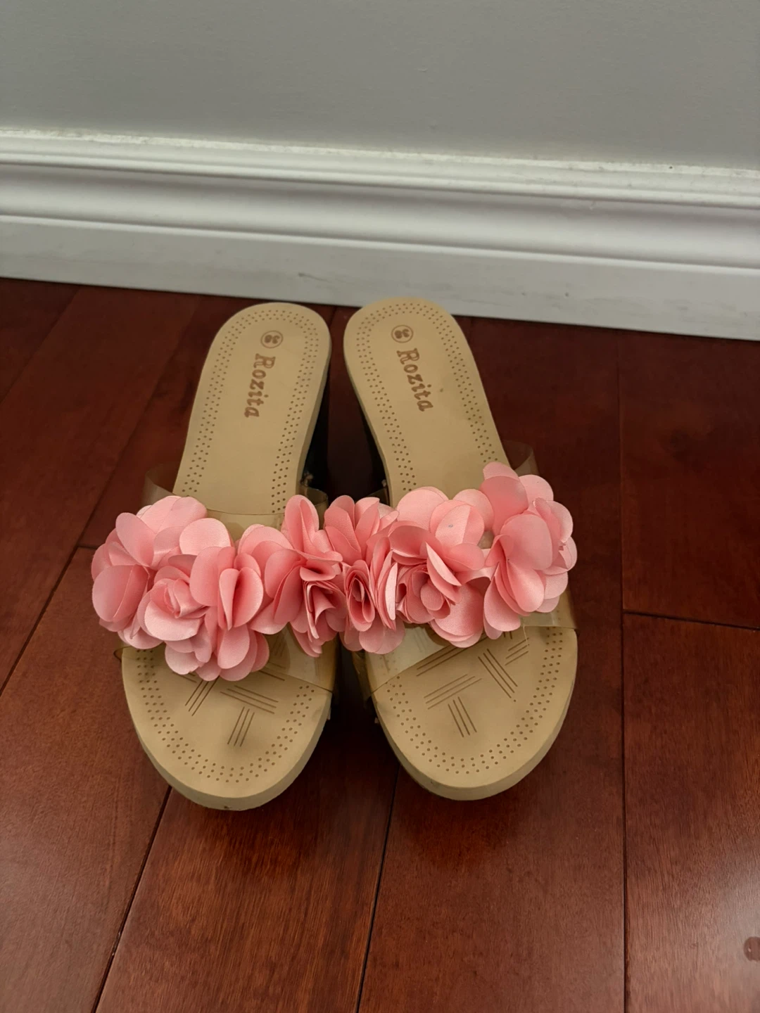 Rozita Women's Wedge Sandals - Pink Floral Detail - photo 3