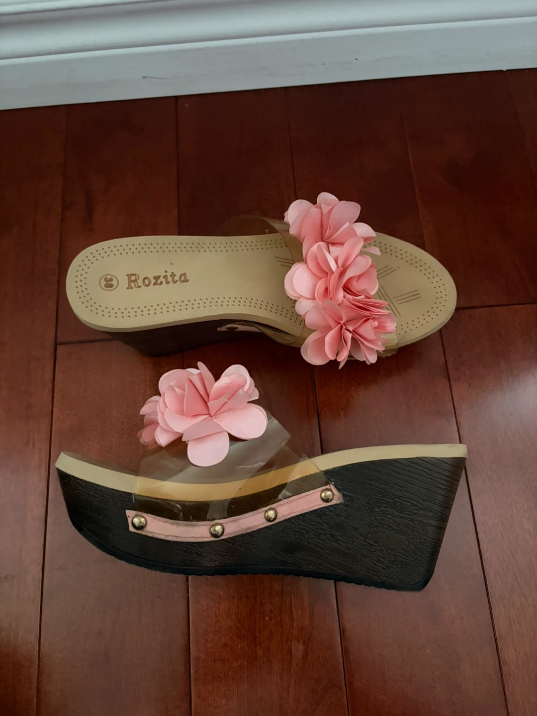 Rozita Women's Wedge Sandals - Pink Floral Detail - photo 4