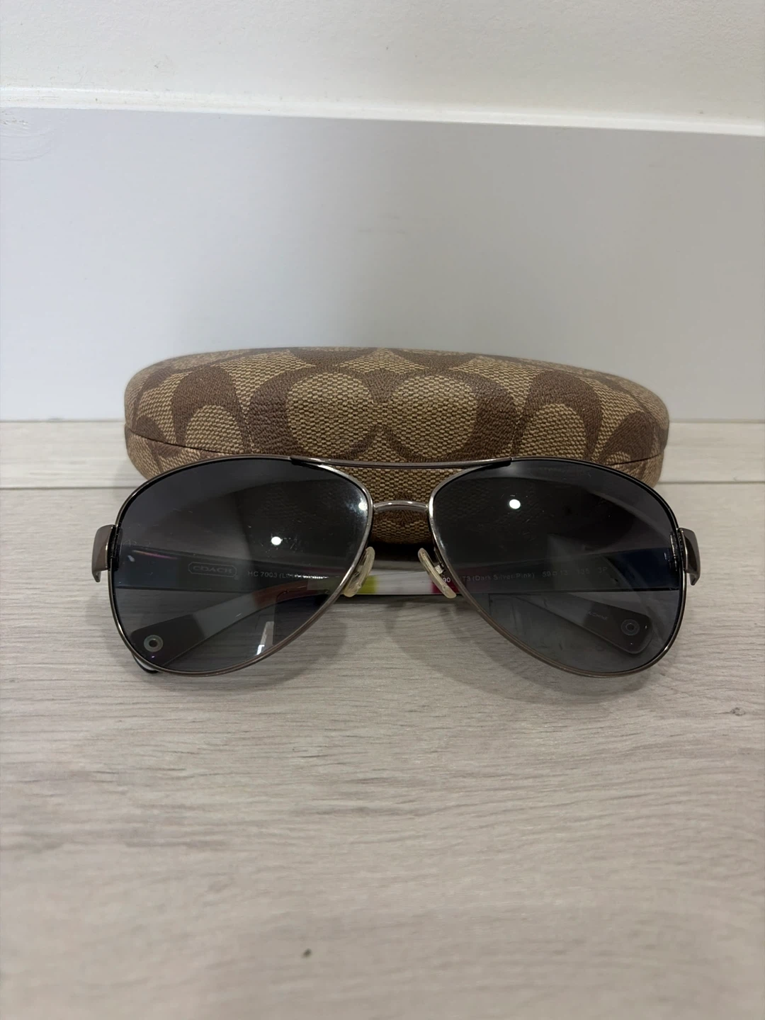 Coach Aviator Sunglasses with Case