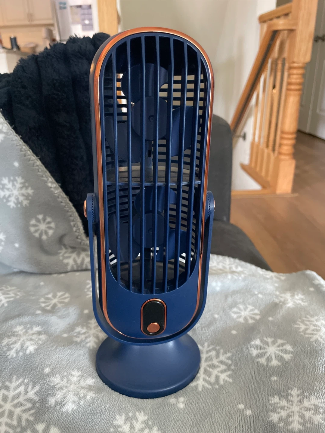 ⚽️ Navy Portable Desk Fan Rechargeable