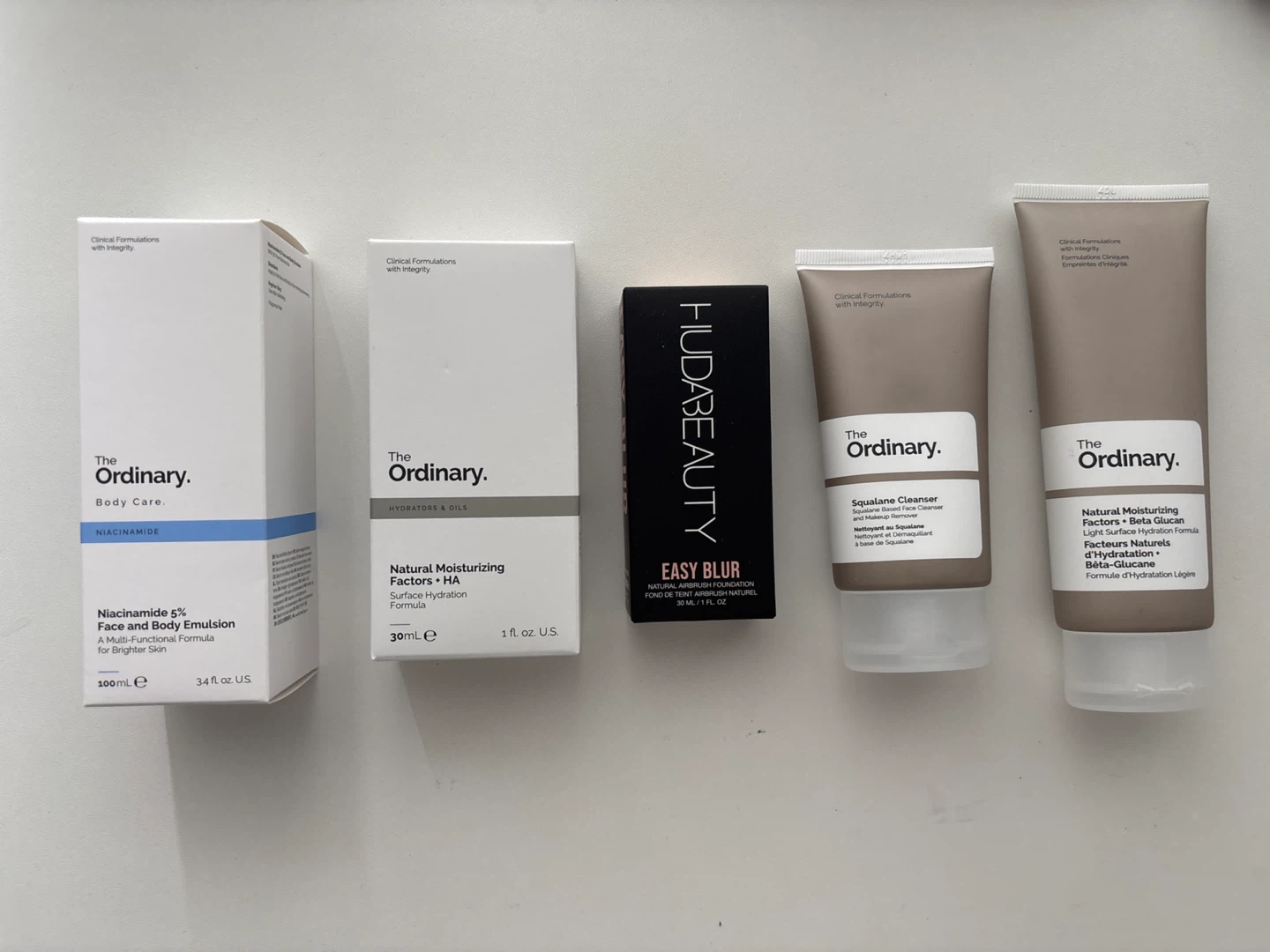Huda Beauty Makeup + Skincare (the Ordinary)
