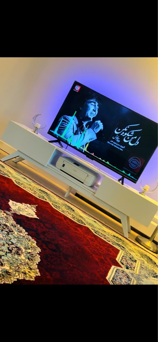 White TV Stand - photo 2