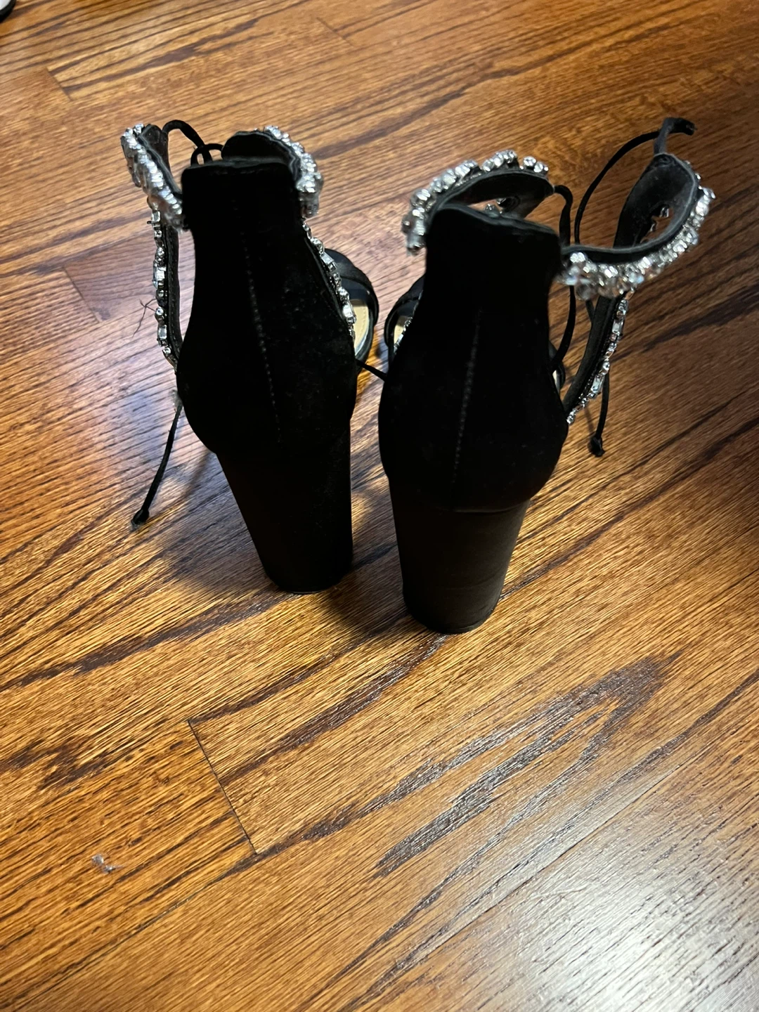 Badgley Mischka Black Embellished Heels - photo 2