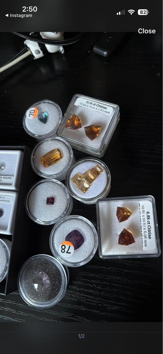 (READ DESCRIPTION) Assorted Gemstones & Moissanite Collection - photo 3
