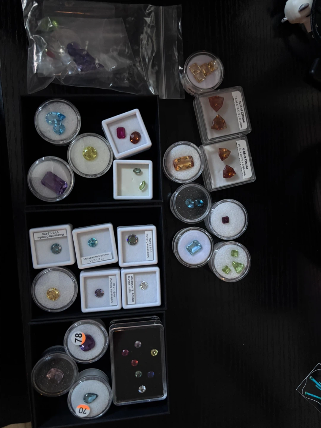 (READ DESCRIPTION) Assorted Gemstones & Moissanite Collection