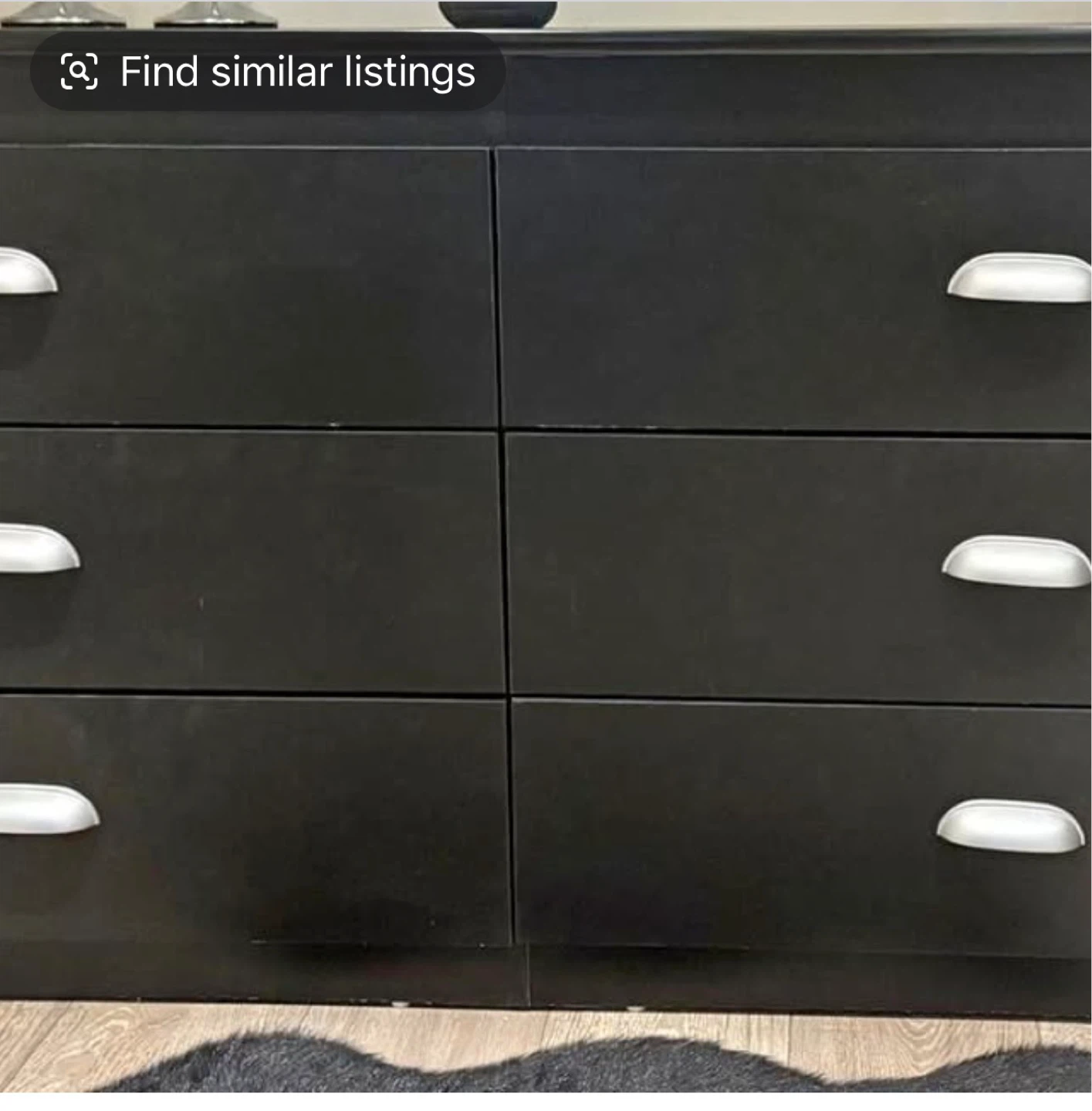 Black 6-Drawer Dresser / Storage Chest – Spacious & Functional