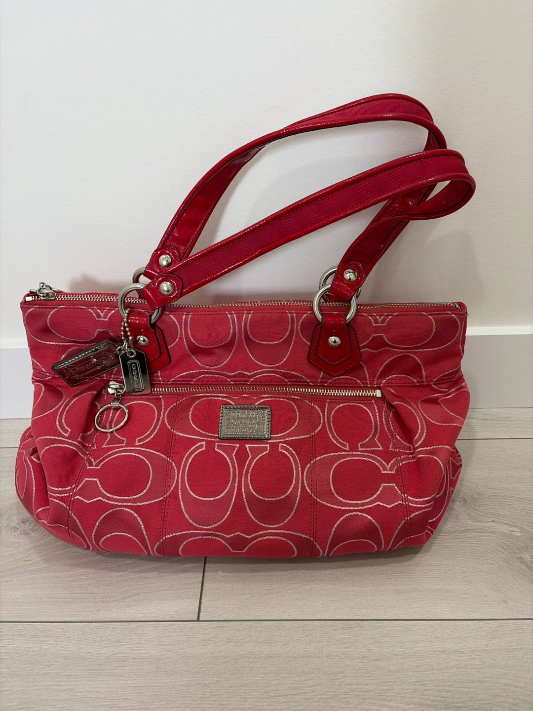 Coach Red Tote Bag