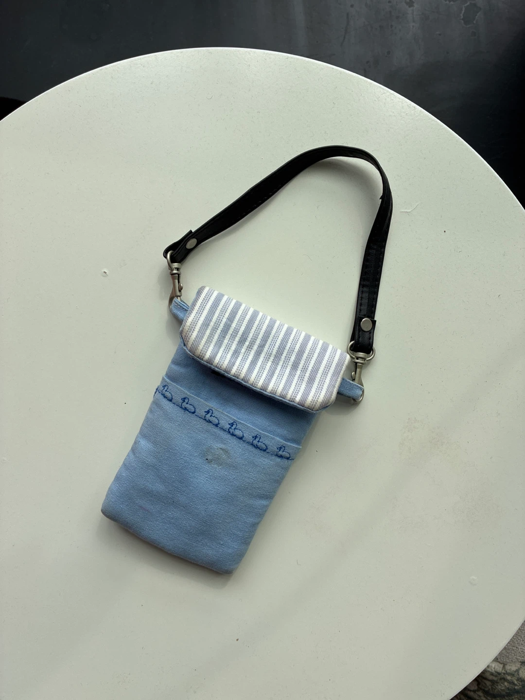 Rubber Ducky Pouch With Leather Strap