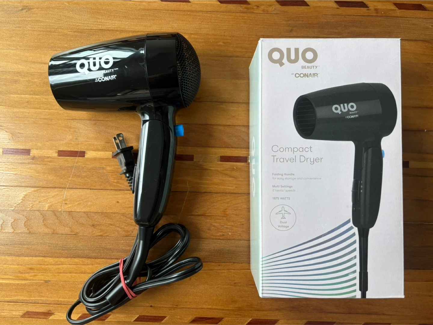 QUO Beauty Conair Compact Travel Dryer