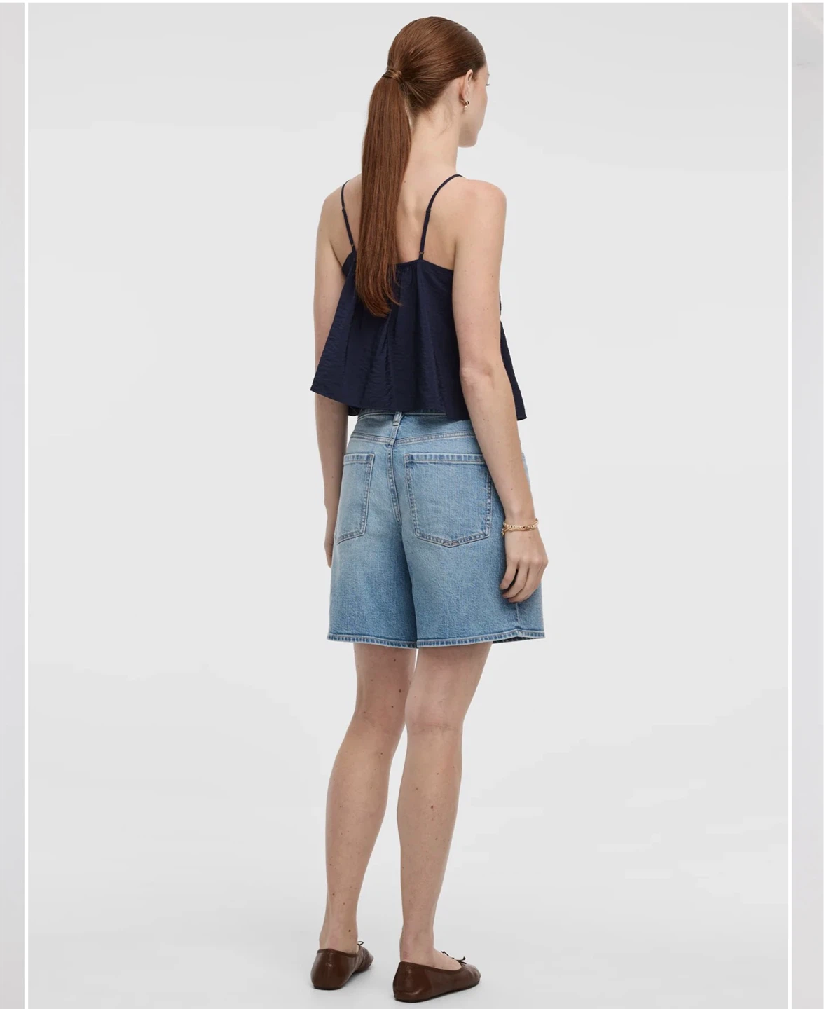 Navy Blue Peplum Cami Top size L - photo 4