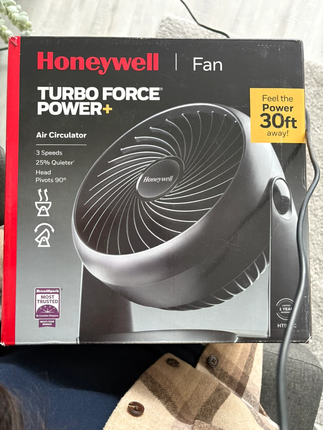 Honeywell Turbo Force Power+ Air Circulator Fan