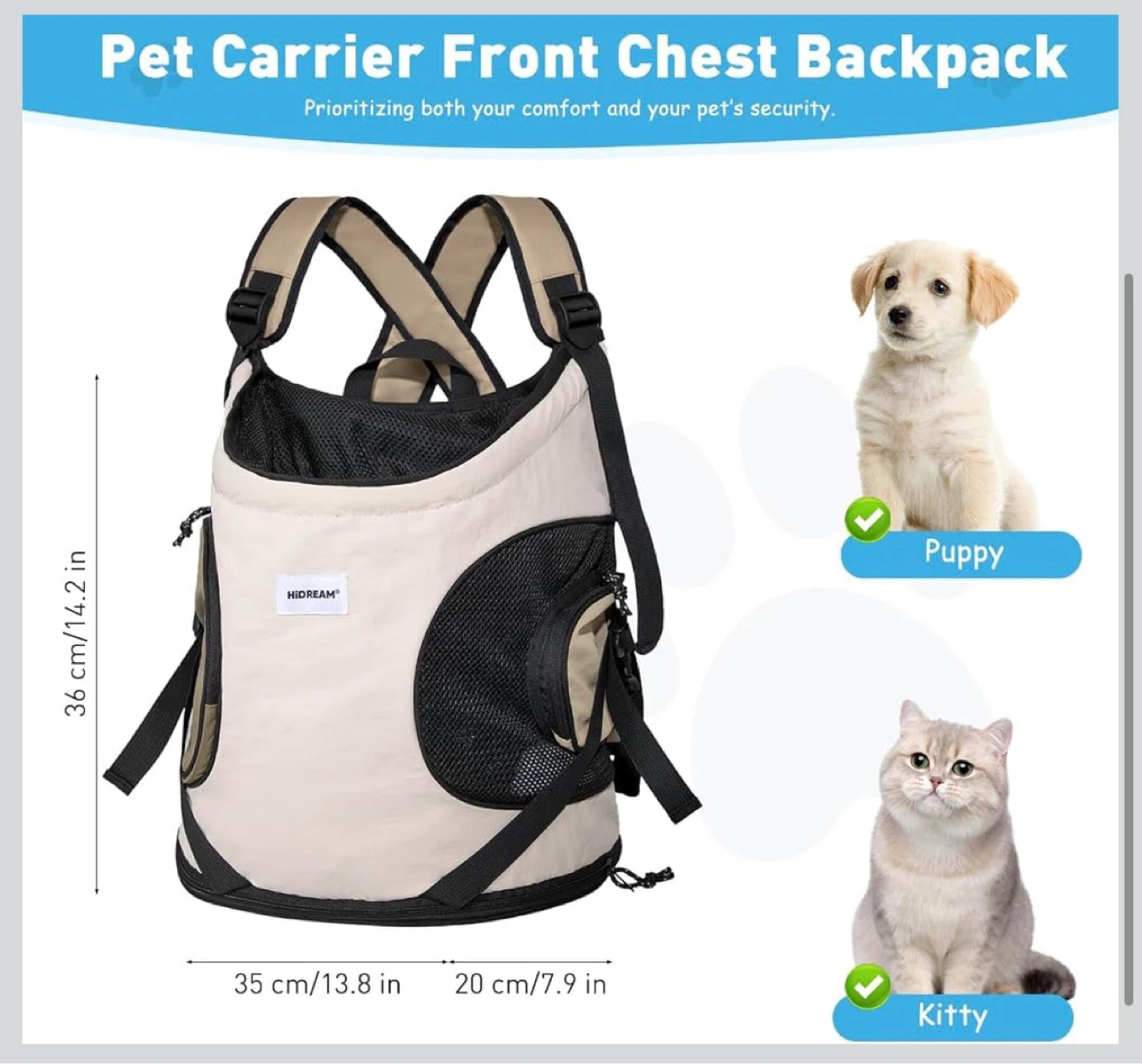 HIDREAM Portable Pet Carrier Backpack - photo 3