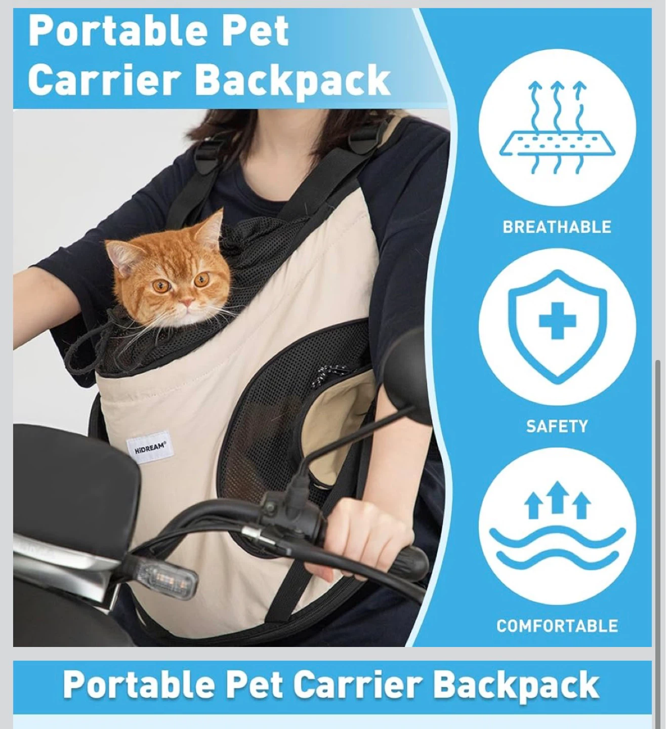 HIDREAM Portable Pet Carrier Backpack - photo 4