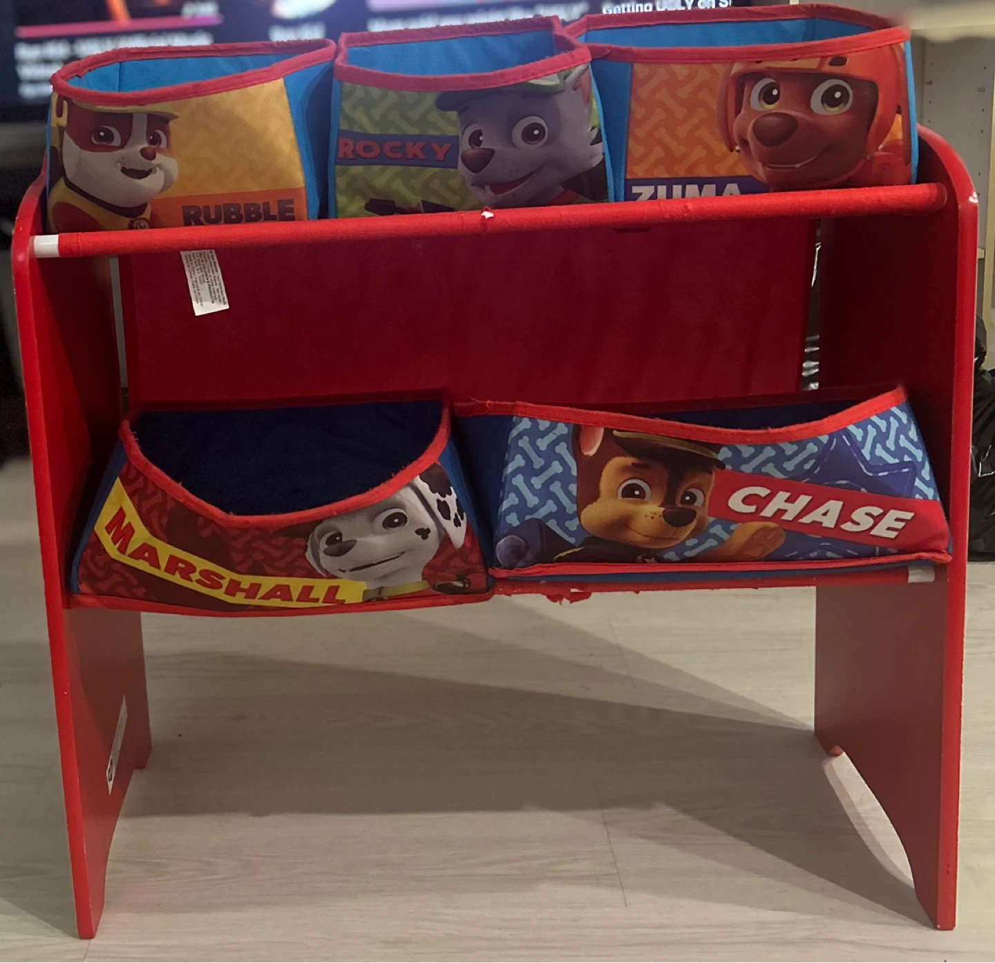 Paw Patrol Toy Organizer Shelf
